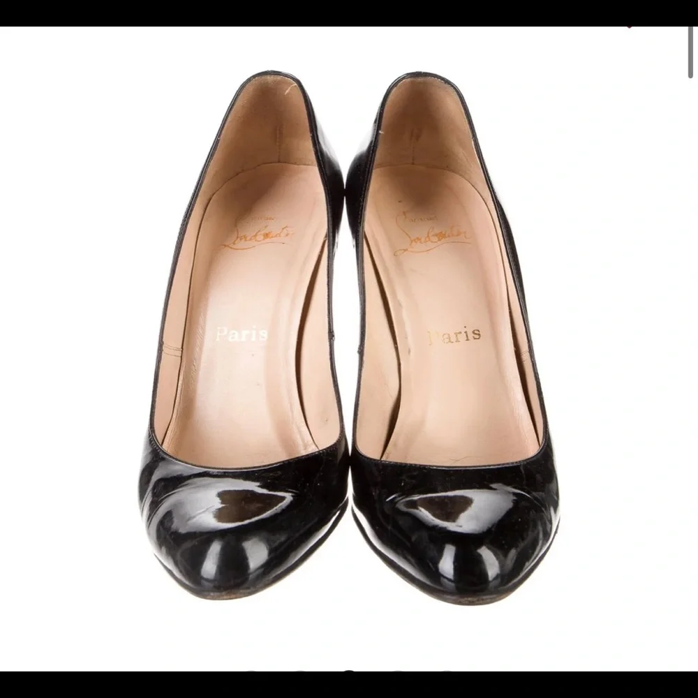Christian Louboutin Patent Black Pumps 8.5 Box Included - Picture 8 of 9